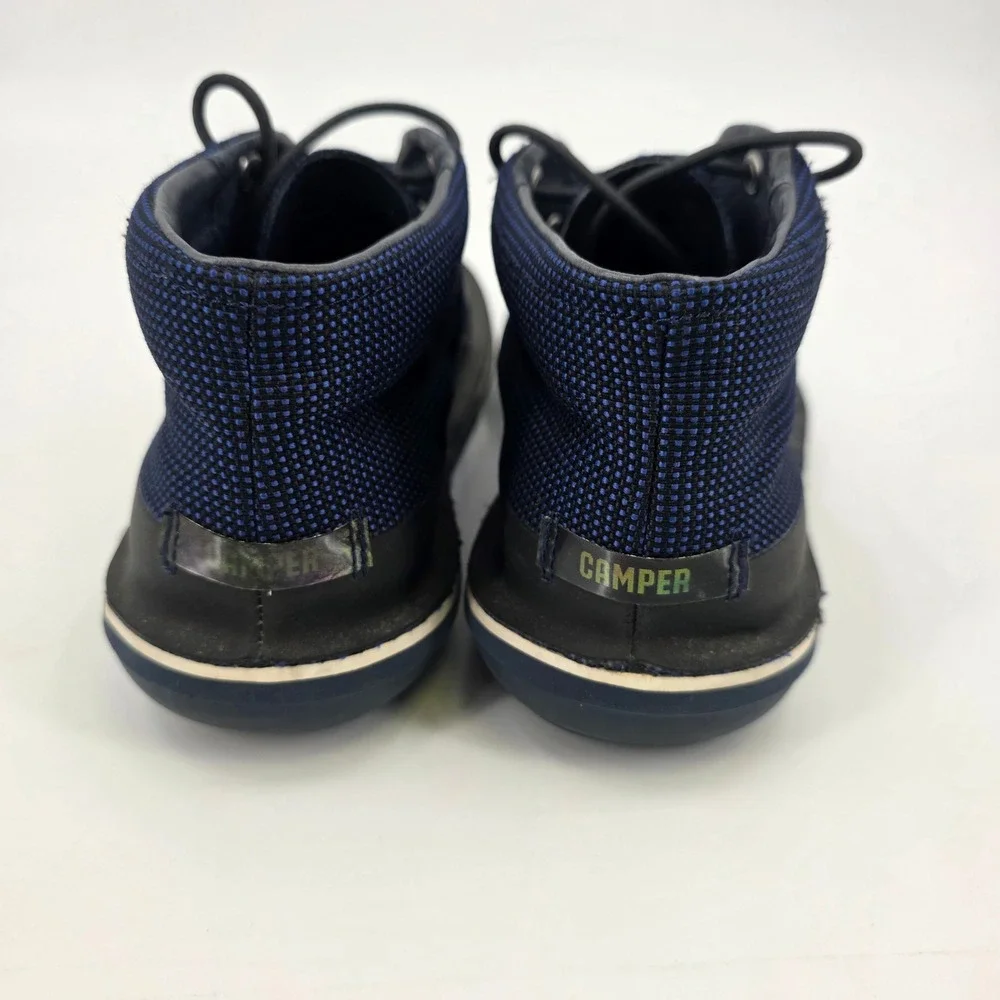 CAMPER BEETLE SNEAKERS WOMENS SIZE 5 / 35 BLUE LIGHTWEIGHT LACE UP FLEXIBLE KNIT